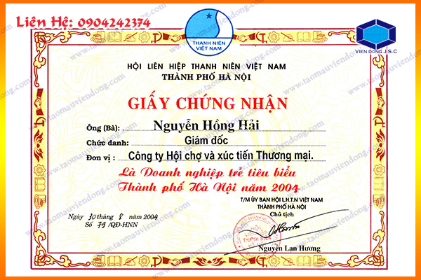 In giấy khen cháu ngoan bác hồ đẹp